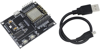 ESP8266 Internet of Things Development Board + USB Cable WiFi Development Network Serial Port Module Main Board Hygrometer Weather Station DIY