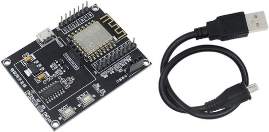 ESP8266 Internet of Things Development Board + USB Cable WiFi Development Network Serial Port Module Main Board Hygrometer Weather Station DIY