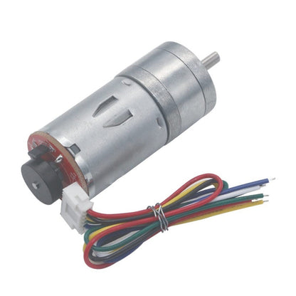 Dc Reduction Gear Motor JGA25-370 High Torque 550 RPM 6 Volt Micro Motor with Encoder