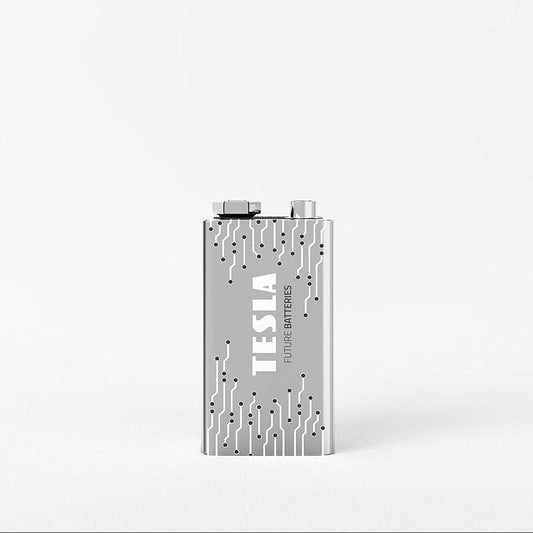 TESLA 9V 6LR61 Silver+ Alkaline Battery
