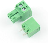 2 Pin Straight Male Female Plug-in Screw Terminal Block Connector