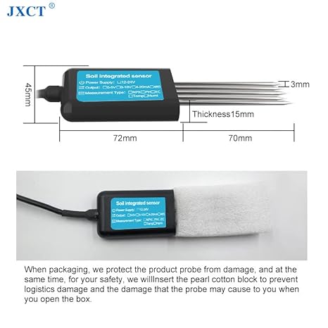 7 in 1 Soil Integrated Sensor NPK Conductivity, pH, Moisture, Temperature Meter with RS485 Module