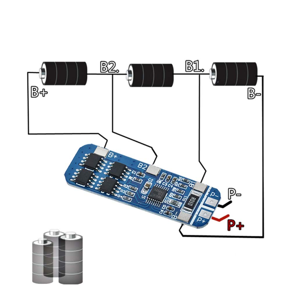 BMS 3S 5A 12.6v 8.4v 4.2v 18650 26650 Lithium Battery Protection Board
