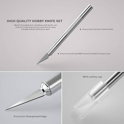 Precision Knife Art Hobby Knife Set for Crafts and Scrapbooking