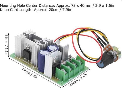 PWM 20A 12V-60V DC Motor Speed Control Switch Governor