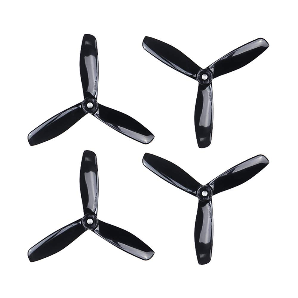 GEMFAN 5045-BN Tri Blade PC Polycarbonate Propeller, Black (2 Pair- 2 CW+ 2 CCW )