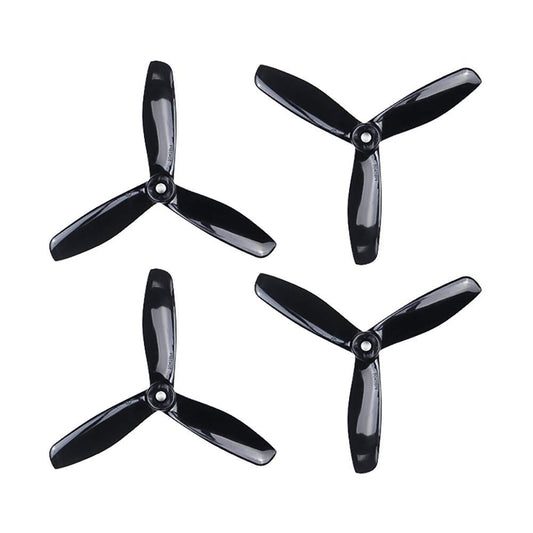 GEMFAN 5045-BN Tri Blade PC Polycarbonate Propeller, Black (2 Pair- 2 CW+ 2 CCW )