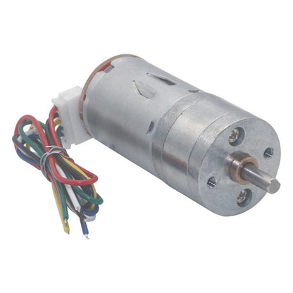 Dc Reduction Gear Motor JGA25-370 High Torque 550 RPM 6 Volt Micro Motor with Encoder