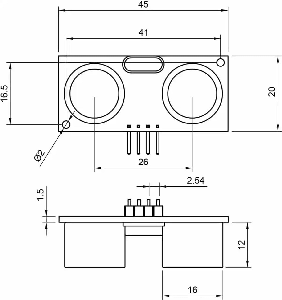 RCWL-9610 Design HC SR 04 Ultrasonic Sensor