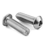 M4x10mm Hex Allen Button Head  Stainless Steel Screw (Pack of 10)