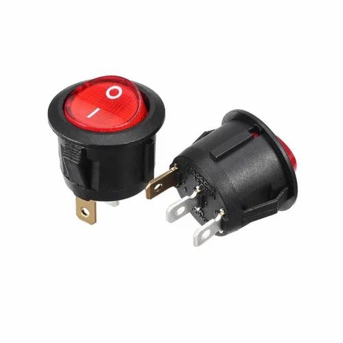 KCD1 T125 6A 250V 10 125v Round Rocker Switch SPDT 3 LEG ON OFF Panel Mount