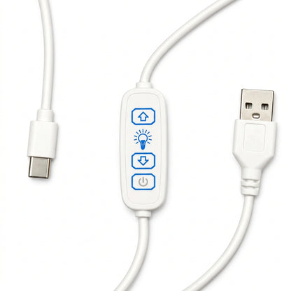 USB to Type-C LED Dimmer Cable with 3 Switch for Lithophane Lights