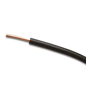 12 AWG Silicone Wire -200ºC 600v- Single Strand -Black- 1 Meter