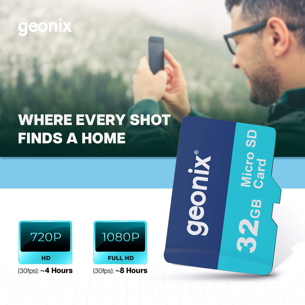 32GB Geonix Micro SD Card Class V30 150MB/s Memory Card for Drone