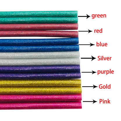 Mario Glitter Coloured 7x200mm Hot Melt Mini Glue Sticks for Glue Gun (1 pc)
