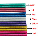 Mario (Red) Glitter Coloured 7x200mm Hot Melt Glue Sticks for Glue Gun (1 pc)