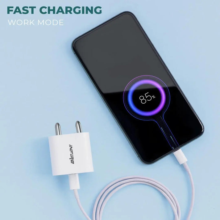 iNFiRe Swift PD 20W Type C Travel Adapter with Fast Charging