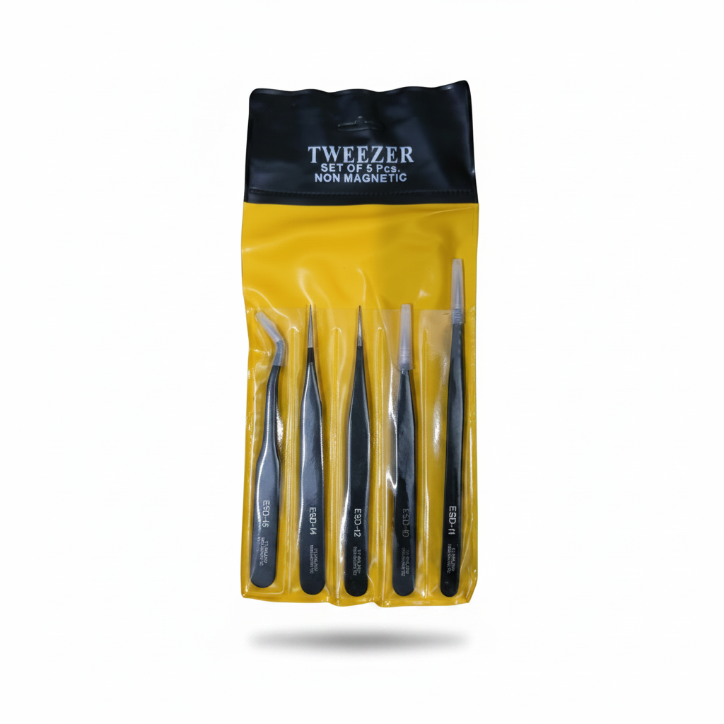 Anti-Static ESD Safe Tweezers Set of 5