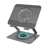 ZEBRONICS Zeb-NS4000 360° Rotatable, Foldable, Adjustable with Fan Anti Rust Universal Laptop Stand