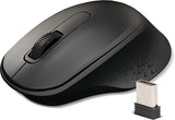 ZEBRONICS AKO Wireless Mouse, 2.4GHz with USB Nano Receiver, High Precision Optical Tracking, 3 Buttons, Silent Clicks, Plug & Play, for PC/Mac/Laptop (Black)