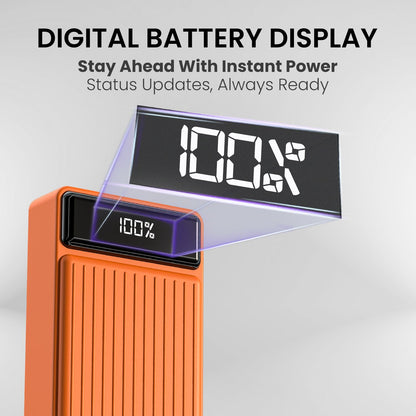 Portronics Luxcell B 20K 20000mAh 22.5W Power Bank (Orange)