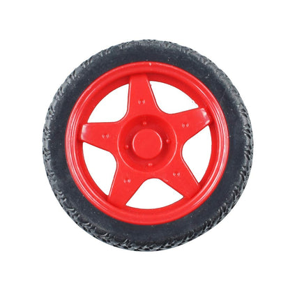 BO Wheel Red 65mm Robot Wheel
