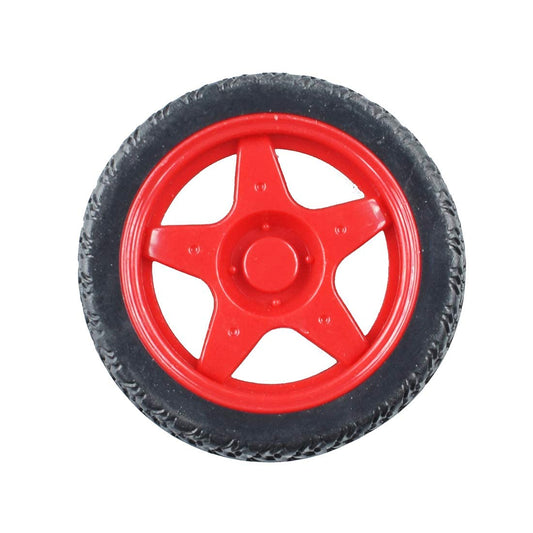 BO Wheel Red 65mm Robot Wheel