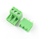 3 Pin Staraight Male Female Plug-in Screw Terminal Block Connector PBT (1 Pair)