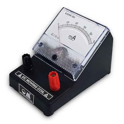 EDM-80 Desk Stand Analog 0-100mA DC Milli Ammeter