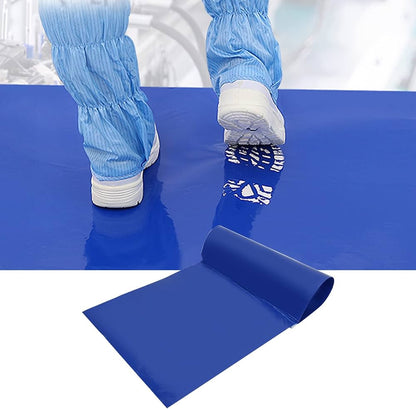 ESD Safe Anti Static Cleanroom Sticky Mat, 24" x 36", Blue | 1 Mat with 30 Peelable Adhesive Sheets, Dust-Trapping, For Cleanrooms, Labs and Controlled Environments