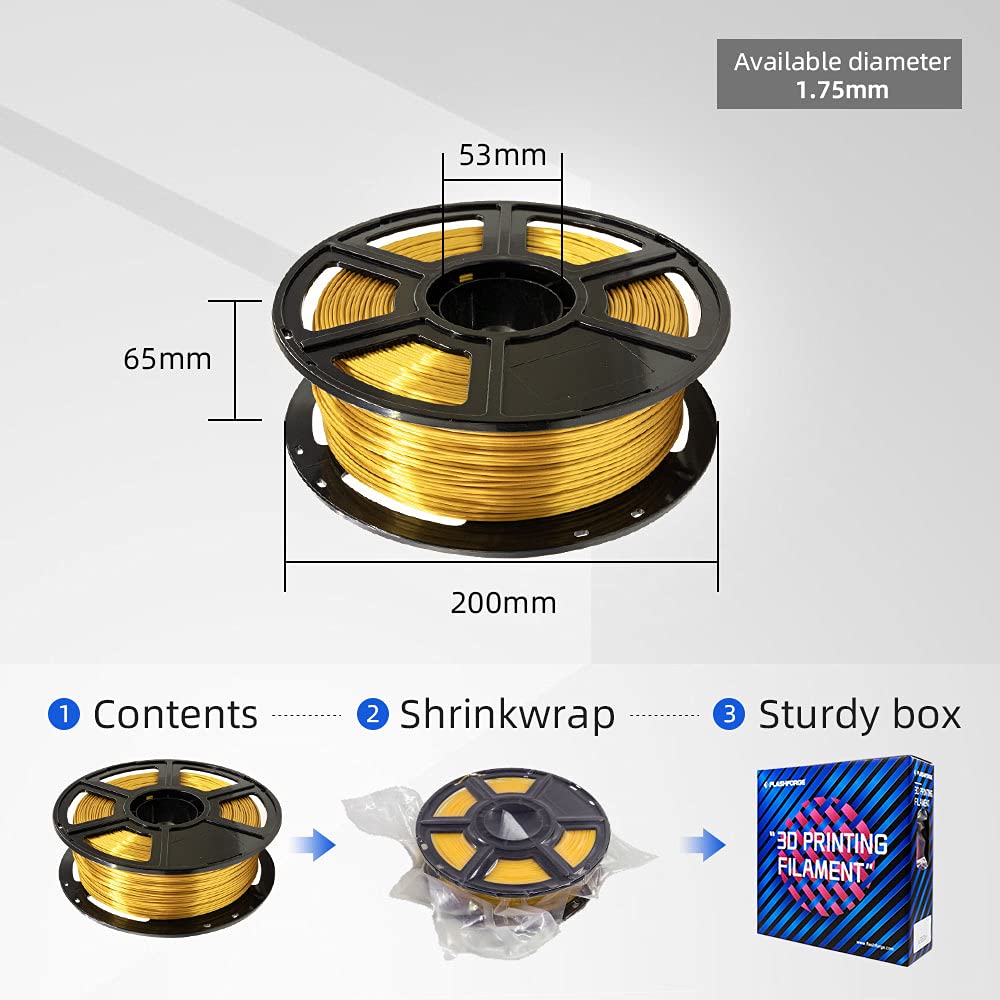 FLASHFORGE GOLD PLA Pro Filament (1 KG)