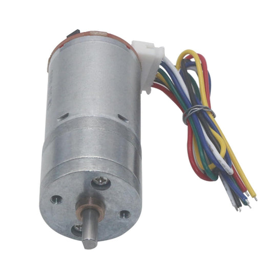 Dc Reduction Gear Motor JGA25-370 High Torque 550 RPM 6 Volt Micro Motor with Encoder