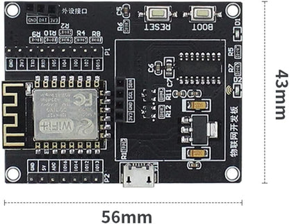 ESP8266 Internet of Things Development Board + USB Cable WiFi Development Network Serial Port Module Main Board Hygrometer Weather Station DIY