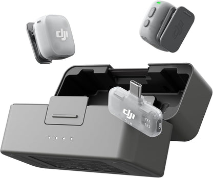 DJI Mic Mini 2 (2 TX + 1 Mobile RX + Charging Case)-Ultra Light Wireless Microphone with Noise Cancelling