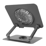 ZEBRONICS Zeb-NS4000 360° Rotatable, Foldable, Adjustable with Fan Anti Rust Universal Laptop Stand