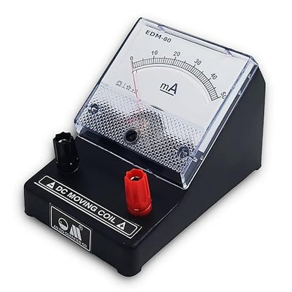 EDM-80 Desk Stand Analog 0-50mA DC Milli Ammeter