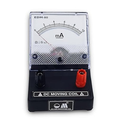 EDM-80 Desk Stand Analog 0-10mA DC Milli Ammeter