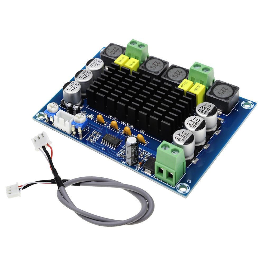 XH-M543 TPA3116D2 Dual Channel Class D Audio Power Amplifier 2 x 120W 12 to 24V DC