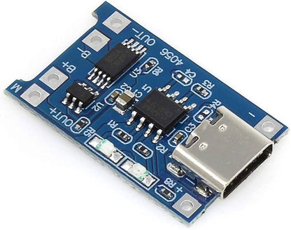 Type-C TP4056 Lithium Battery Charger Module with Protection 5V 1A 18650 Battery