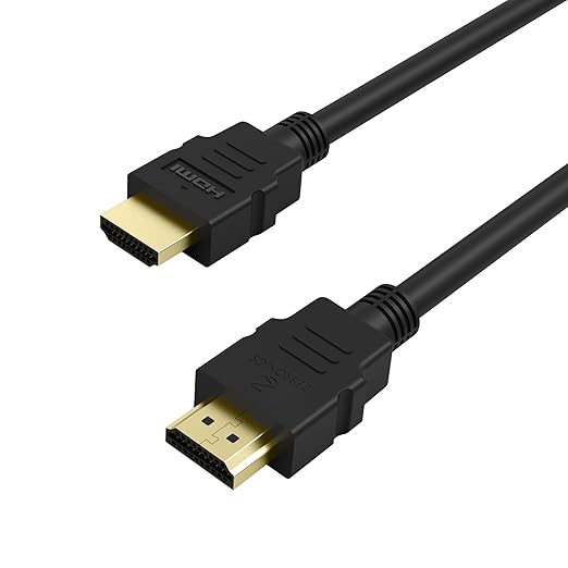 ZEBRONICS HDMI Cable 1 m ZEB HAA1020  (Compatible with TV, computer, A/V systems, computer connections, GAMING CONSOLE, Black)