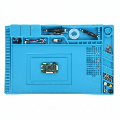 ESD Safe Anti Static Heat Insulation Working Silicone Magnetic Mat - Large (450x300 mm)