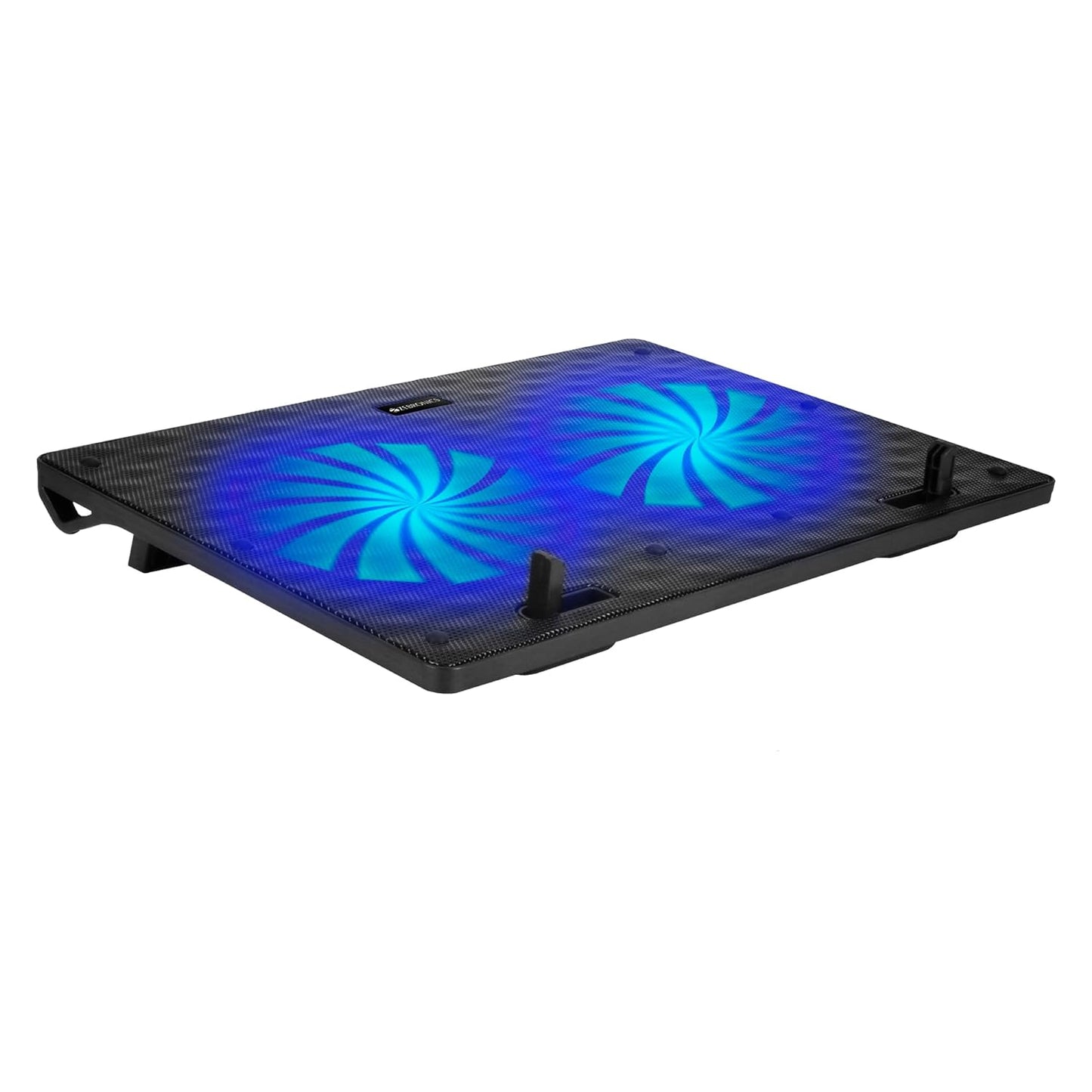 Zebronics ZEB-NC3300 USB Powered Laptop Cooling Pad with Dual Fan, Dual USB Port and Blue LED Lights