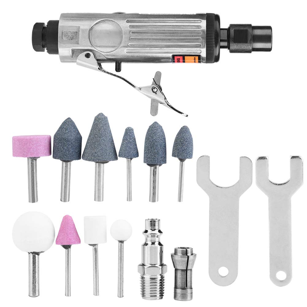 Air Sander Grinder Kit Polisher Machine Air Die Tool Metal Pneumatic Grinding Mill Tool Set for Polishing and Grinding