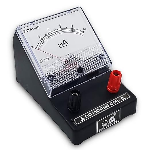 EDM-80 Desk Stand Analog 0-10mA DC Milli Ammeter