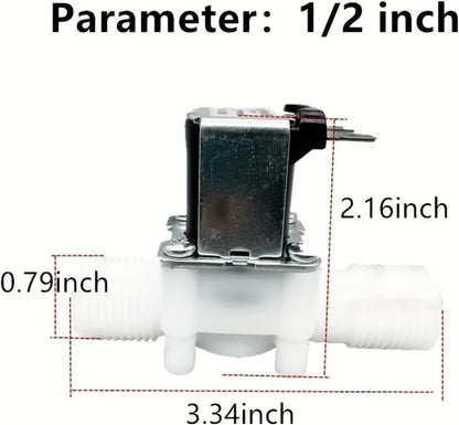 1/2 inch Electric Solenoid Valve 12v Solenoid Switch (Normally Closed)