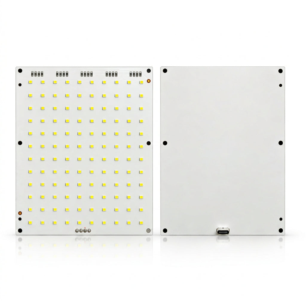 Lithophane LED Backlight Panel, Warm White, 5V Type-C, 120 LEDs, 156 × 120 mm