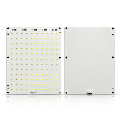 Lithophane LED Backlight Panel, Warm White, 5V Type-C, 120 LEDs, 156 × 120 mm