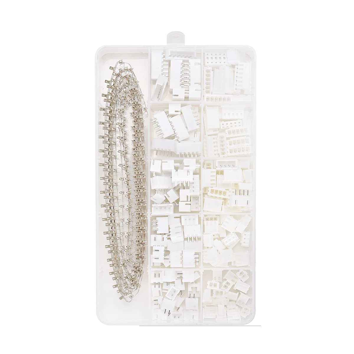 460pcs JST-XH 2.54 2,3,4,5,6 Pin 2.54mm Pitch Housing Connector Terminal Kit