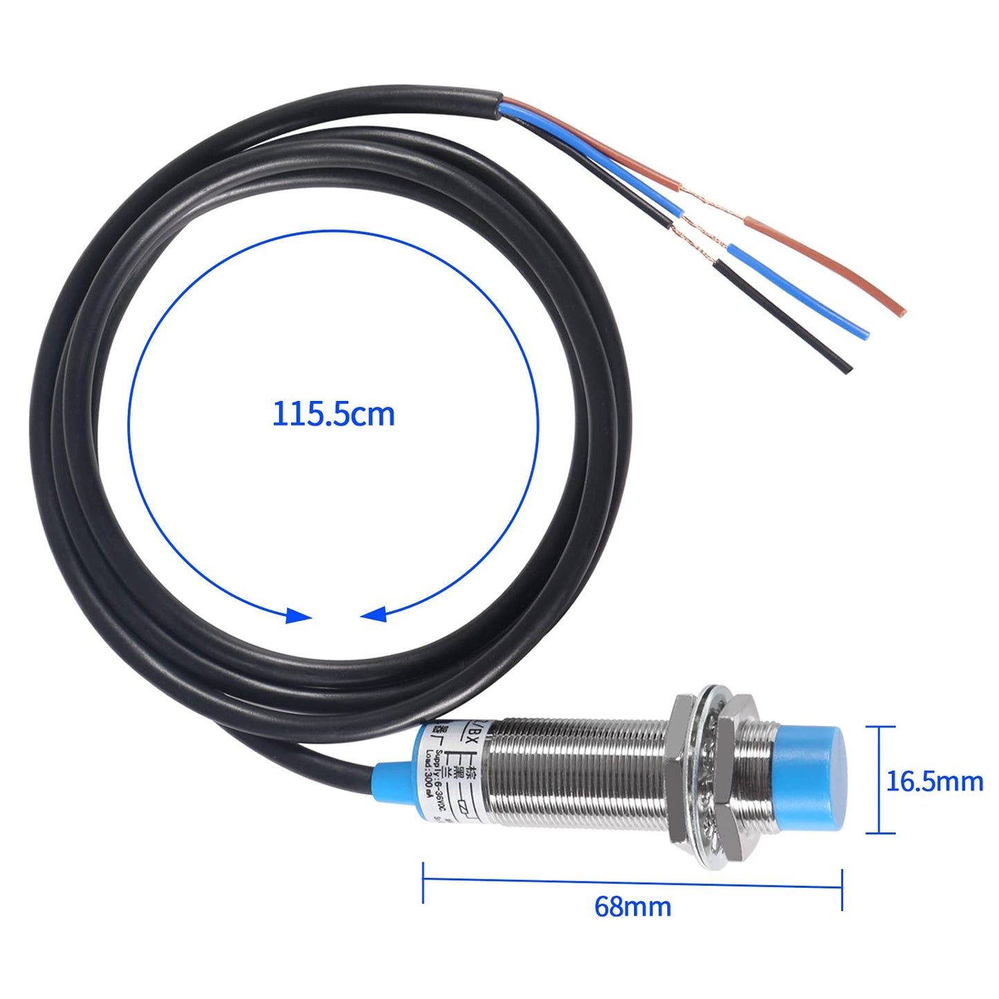 8mm NPN NO Inductive Proximity Sensor LJ18A3-8-Z/BX 300mA (6-36 Volts)