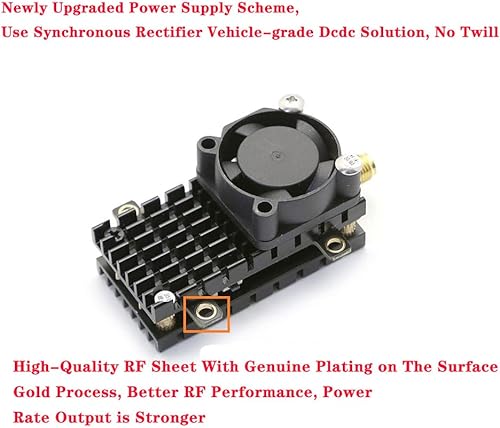 SoloGood 5.8Ghz 2W VTX FPV Transmitter Over 20Km Range TS582000 5.8G 2000MW 8CH Video Transmitter with 5dbi SMA Antenna for FPV Racing Drone Quadcopter